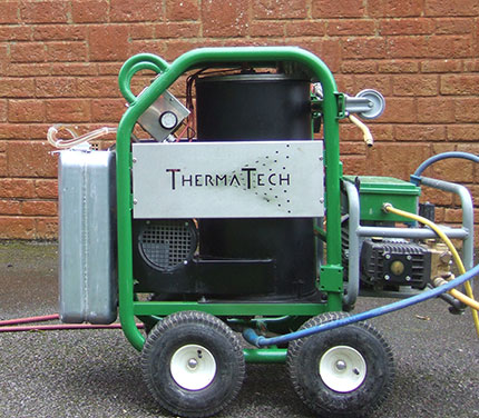 The thermatech superheated water cleaning system