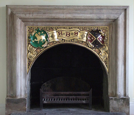 A stunning guilded fire surround