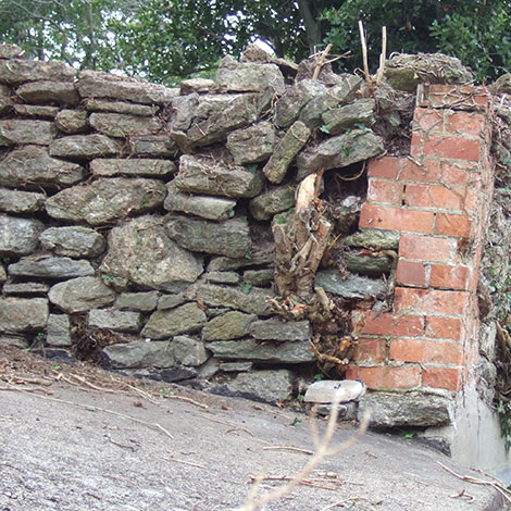 Wall before pointing