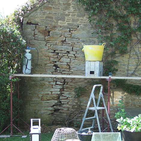 Wall before pointing