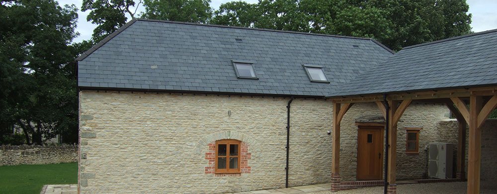 A completely restored barn